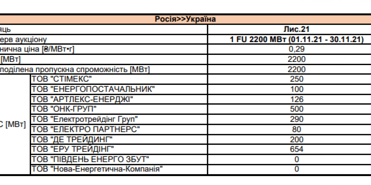 Импорт электроэнергии из Беларуси и РФ. Укрэнерго провел аукцион