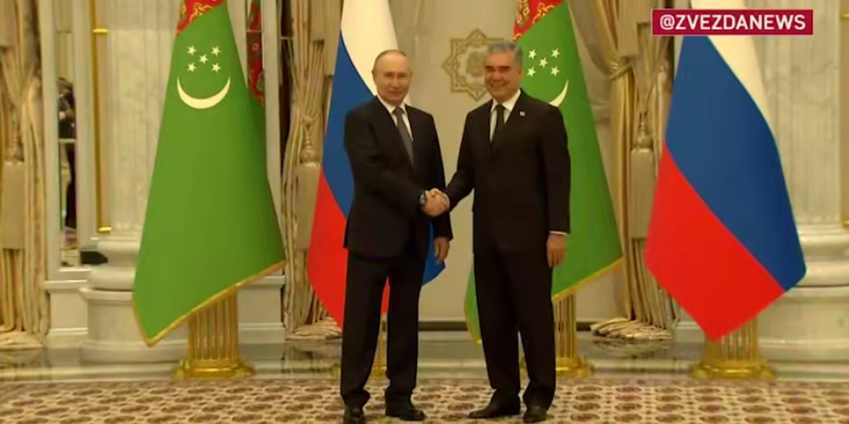 Путин в Ашхабаде. Глава Туркмении не сдержался и перешёл на русский. Эрдоган занервничал Путин в Ашхабаде. Глава Туркмении не сдержался и перешёл на русский. Эрдоган занервничал